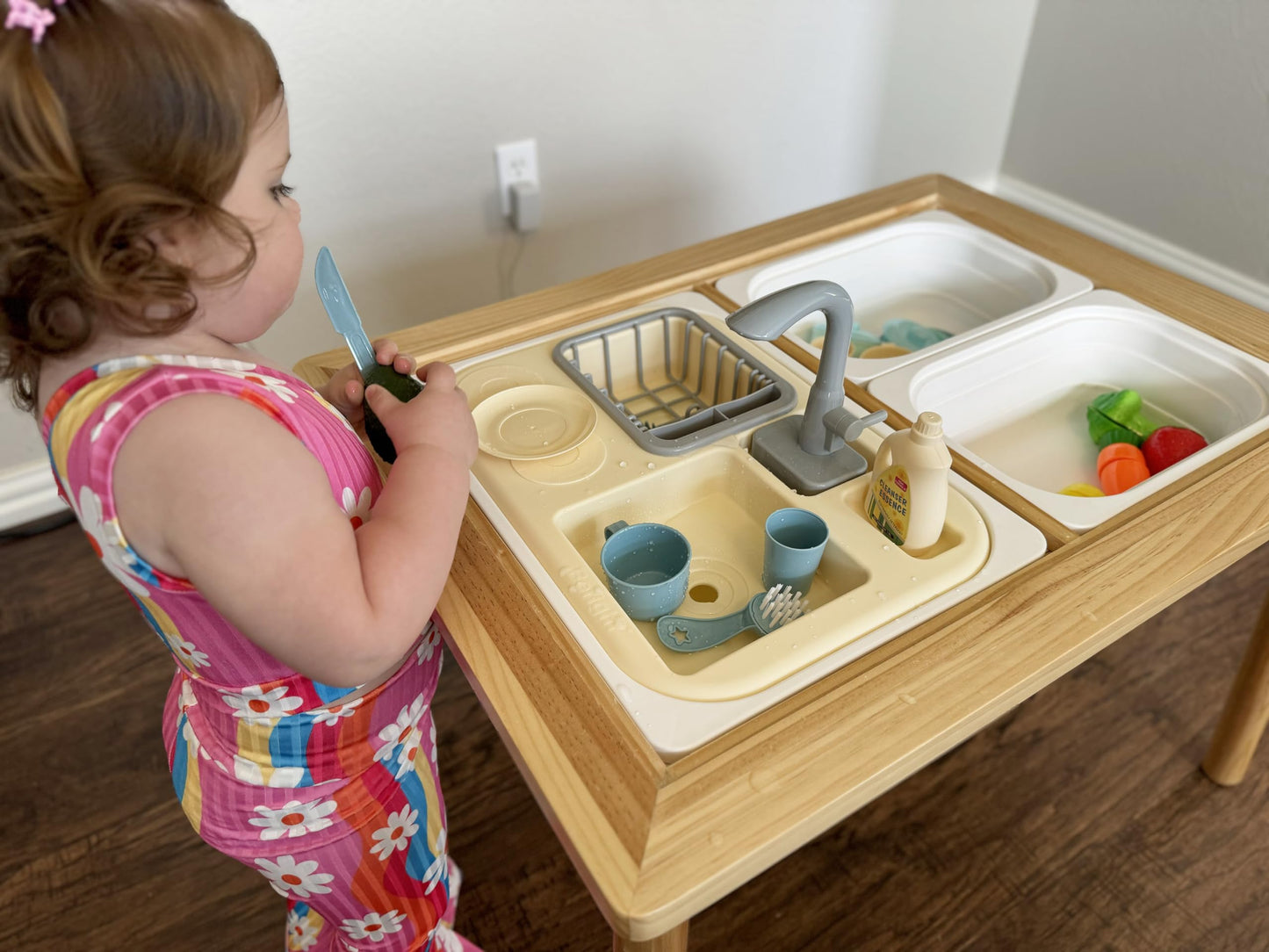 Beright Play Kitchen Sink Toys with Upgraded Faucet – Pretend Water Fun for Toddlers