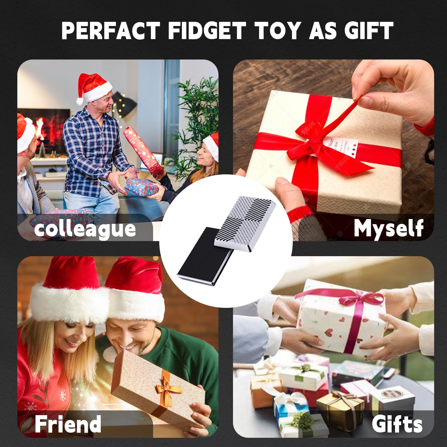Berotok Fidget Slider — Metal Fidget Toy for Focus, Stress Relief & Office Play