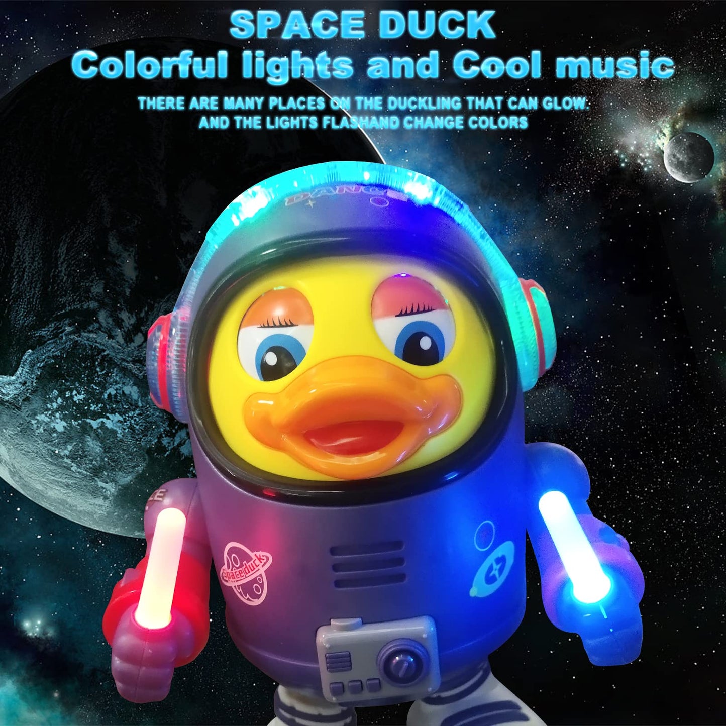 Berry President Electric Space Duck — Dancing Toy with Lights and Sounds for Toddlers