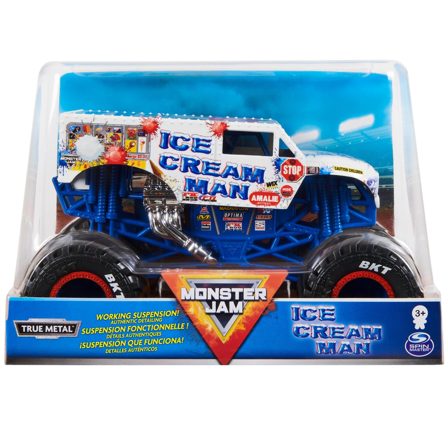 Beseloa Monster Jam Official Ice Cream Man Truck 1:24 Scale Die-Cast