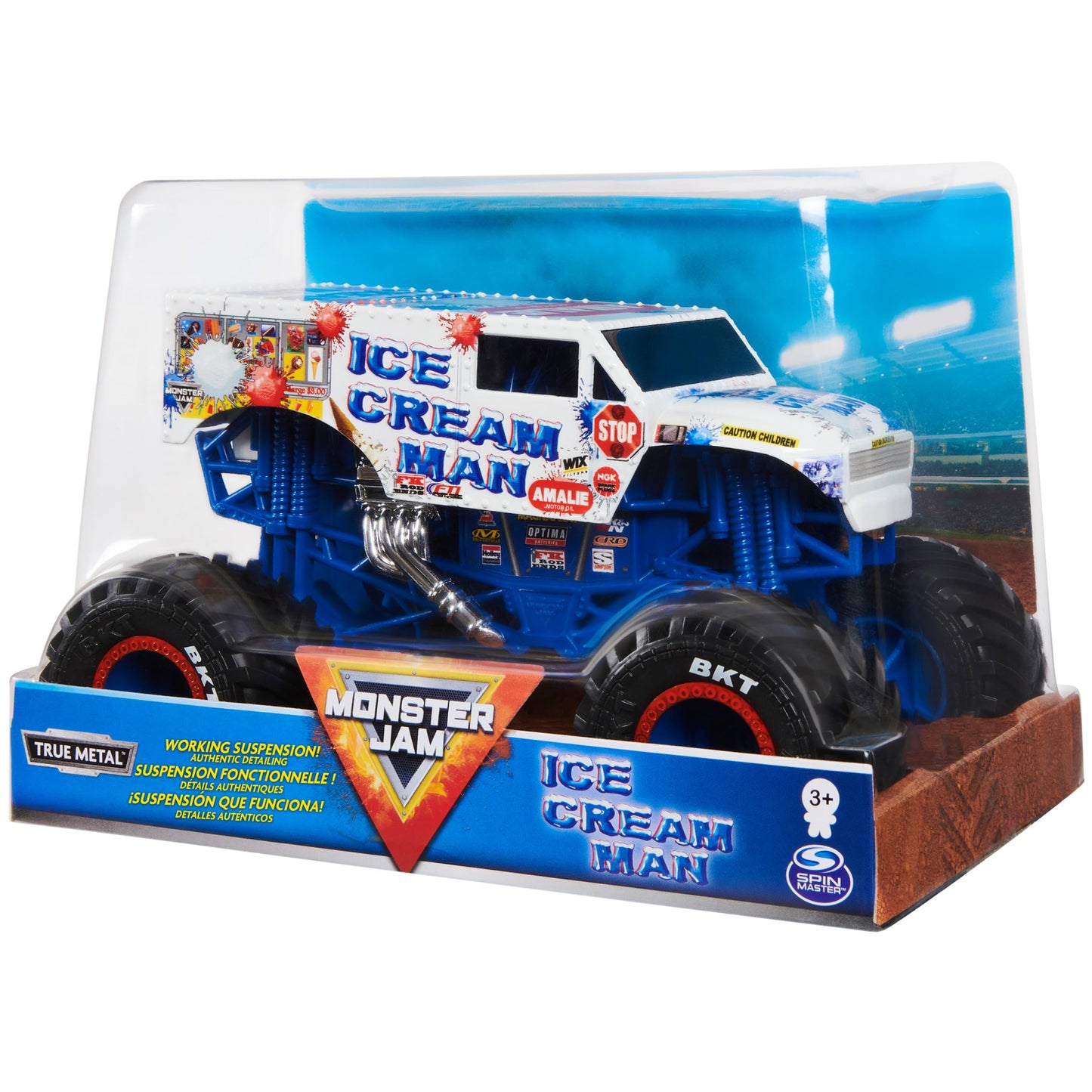 Beseloa Monster Jam Official Ice Cream Man Truck 1:24 Scale Die-Cast