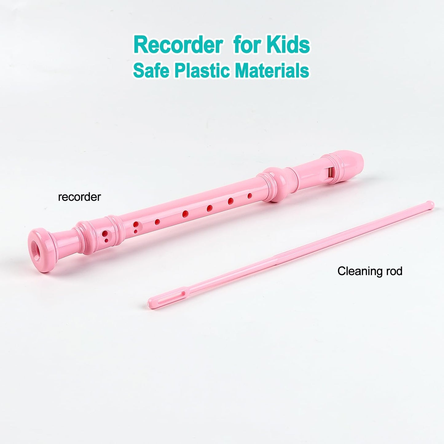 Besiciwiin Toddler Musical Instruments Set – Trumpet, Harmonica & Recorder Flute (Pink)