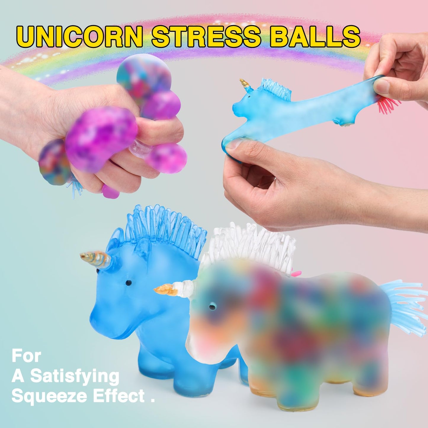 Besnel 20-Pack Stress Balls for Adults – Squishy Squeeze Balls, Party Favors