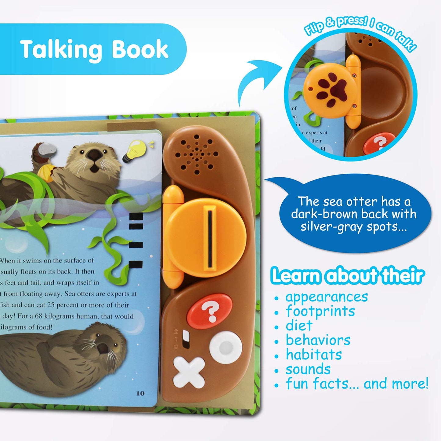 BEST LEARNING Book Reader Animal Kingdom – Educational Talking Toy for Kids Aged 3–8