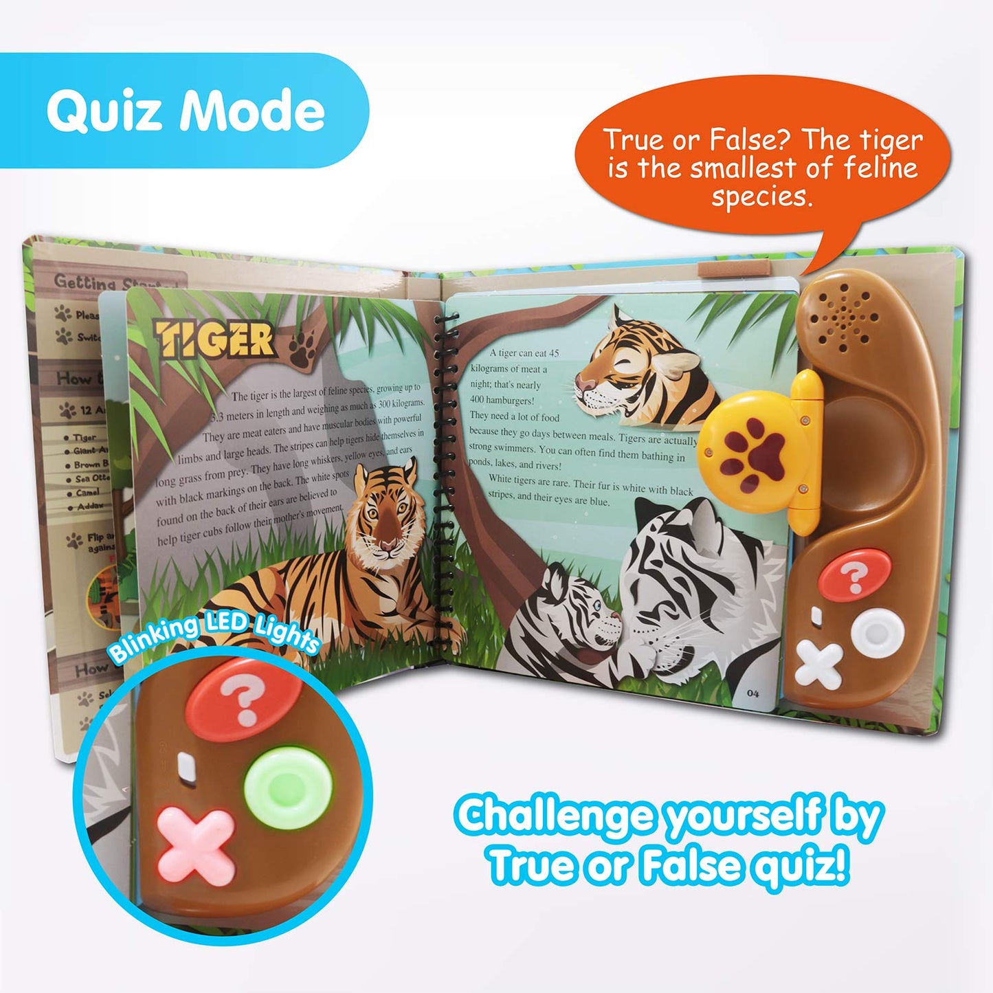 BEST LEARNING Book Reader Animal Kingdom – Educational Talking Toy for Kids Aged 3–8