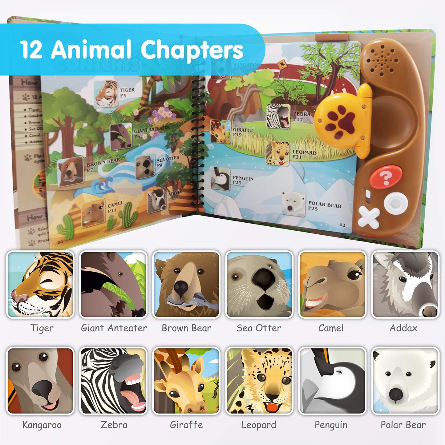 BEST LEARNING Book Reader Animal Kingdom – Educational Talking Toy for Kids Aged 3–8