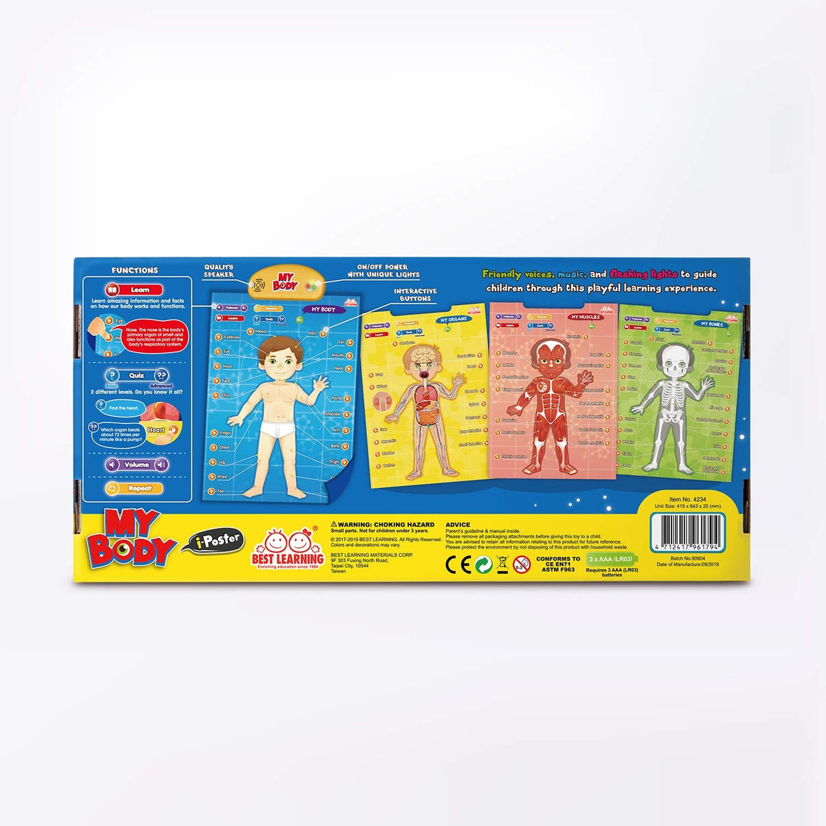 Best Learning i-Poster My Body – Interactive Anatomy Toy for Kids 5-12