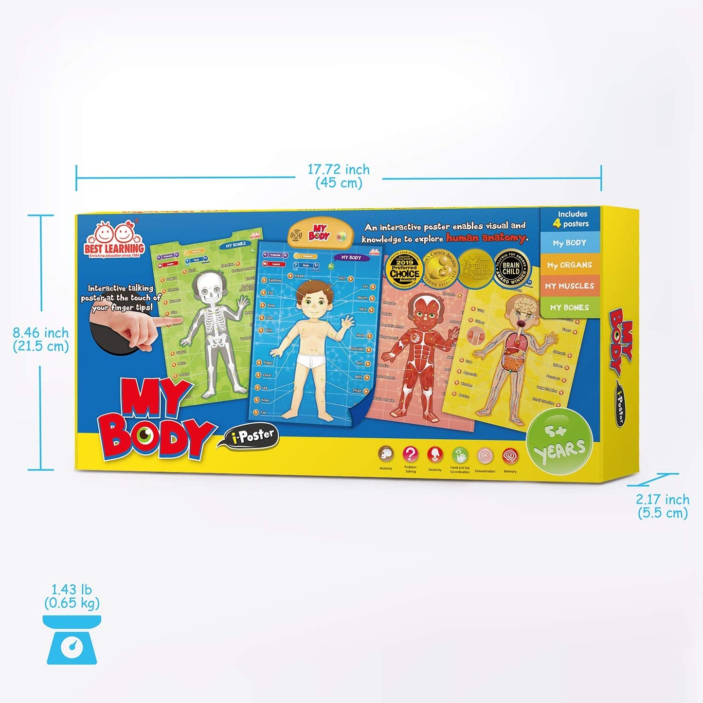 Best Learning i-Poster My Body – Interactive Anatomy Toy for Kids 5-12