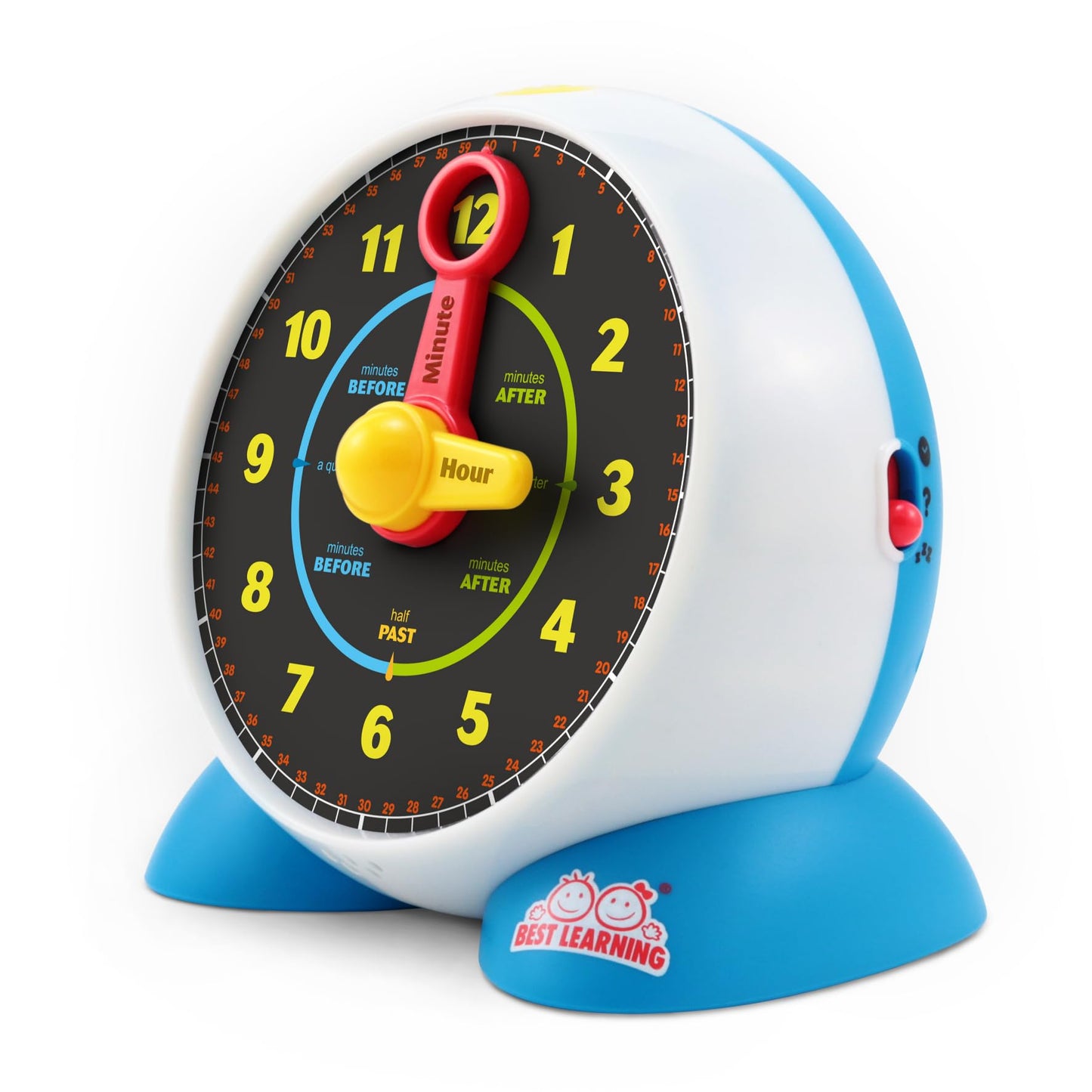 BEST LEARNING Learning Clock – Educational Talking Time Toy for Kids Ages 3-6 (Quiz & Sleep Mode)
