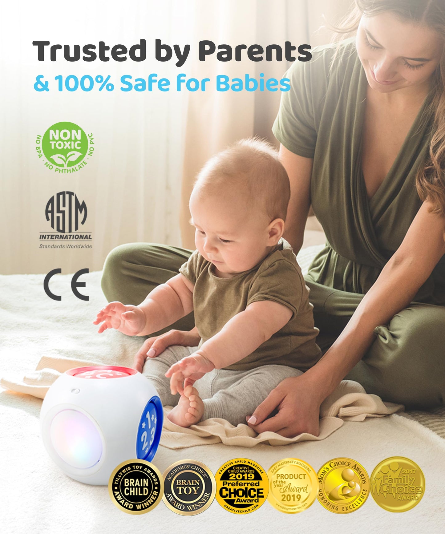 BEST LEARNING Learning Cube – Montessori Musical Sensory Toy for Babies 6–12m & Toddlers 1–3