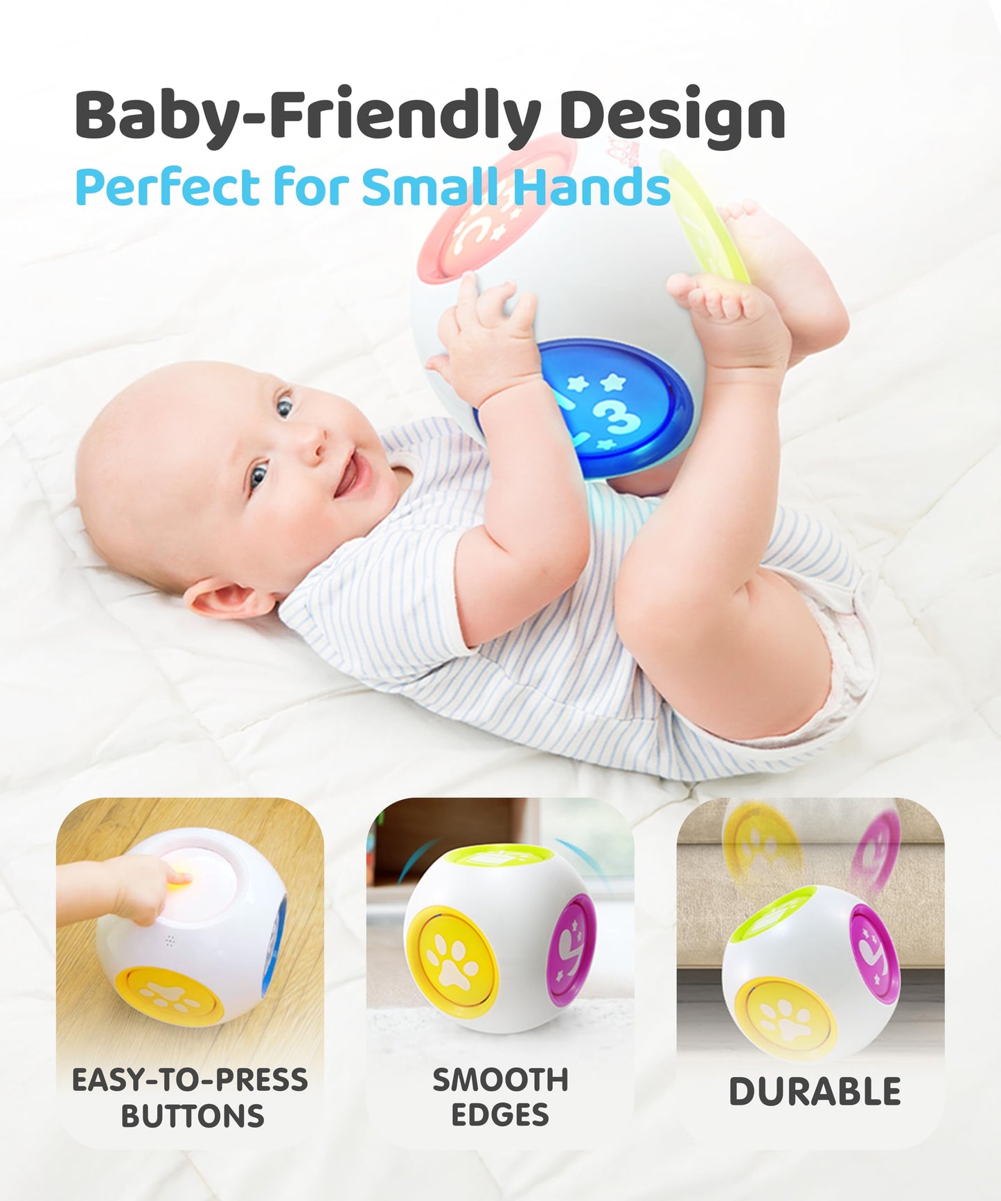 BEST LEARNING Learning Cube – Montessori Musical Sensory Toy for Babies 6–12m & Toddlers 1–3