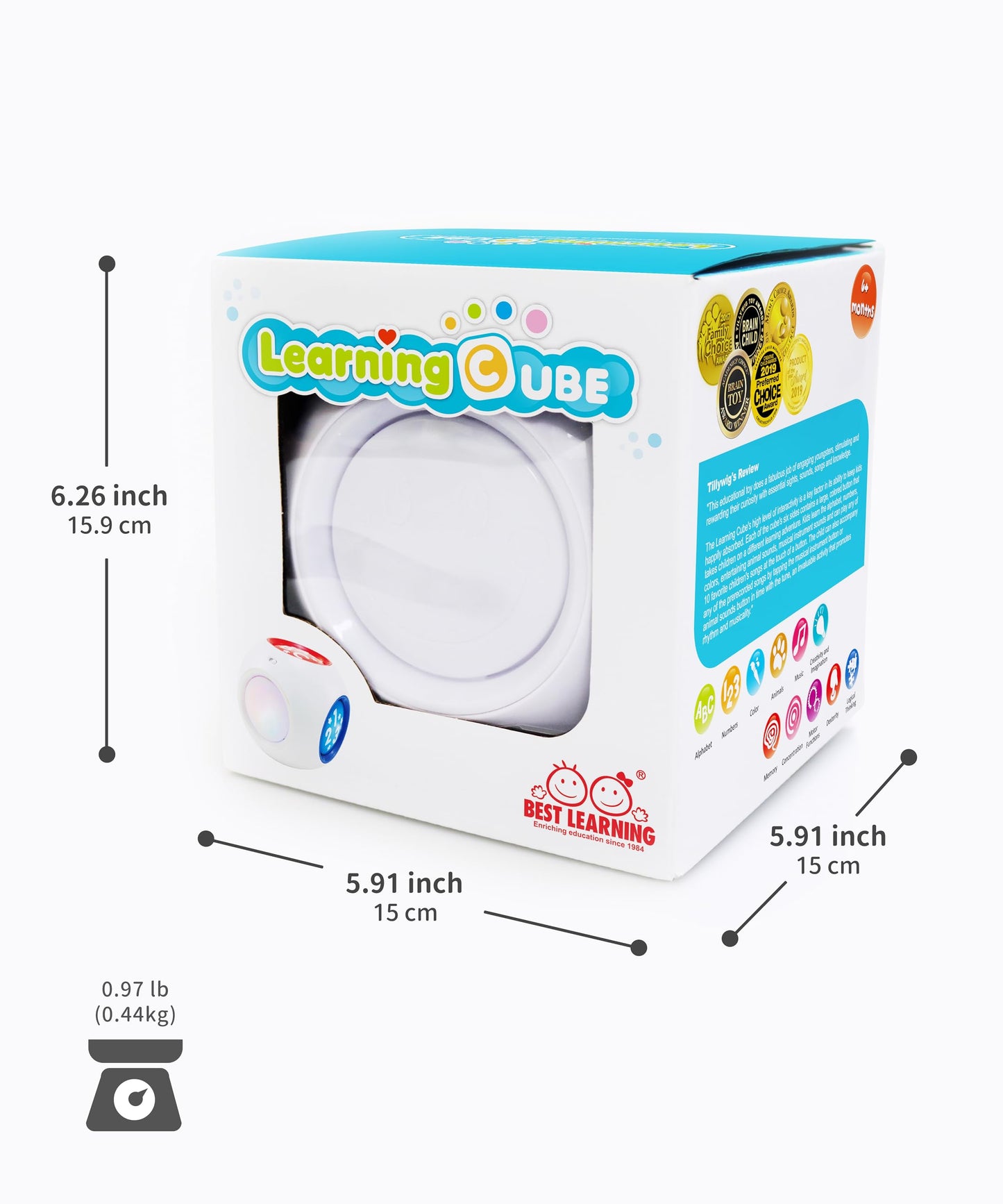 BEST LEARNING Learning Cube – Montessori Musical Sensory Toy for Babies 6–12m & Toddlers 1–3