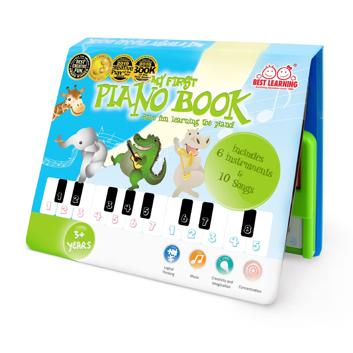 BEST LEARNING My First Piano Book – Interactive Musical Toy for Toddlers Aged 3-5