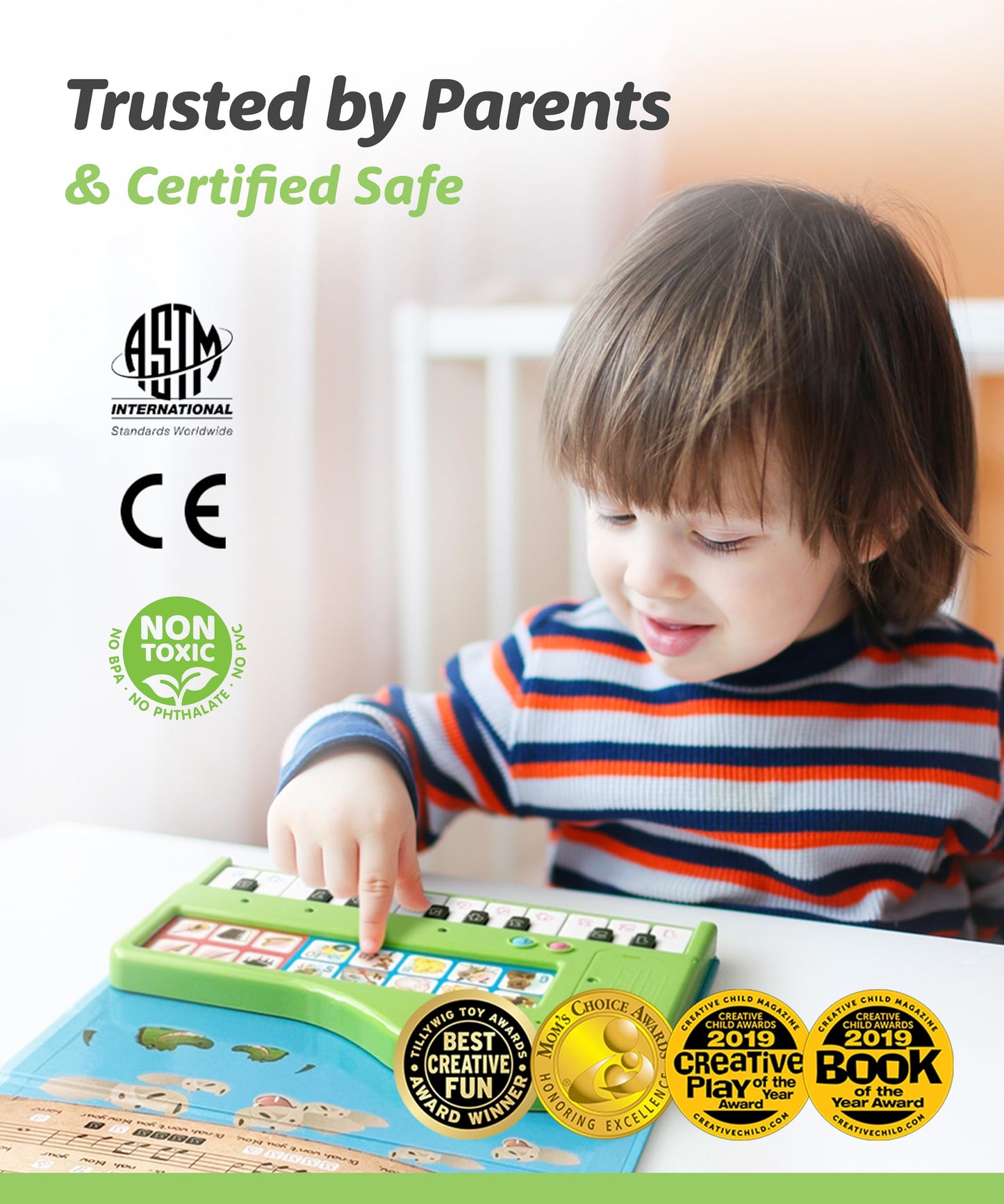 BEST LEARNING My First Piano Book – Interactive Musical Toy for Toddlers Aged 3-5