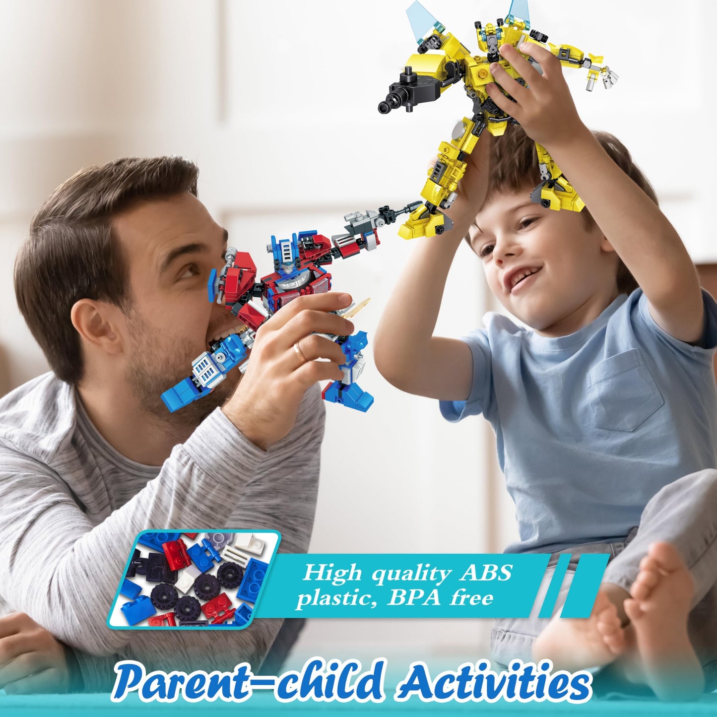 Bestbase 24-Pack Transform Robot Building Blocks – 24 Fun Valentines Day Gifts for Kids