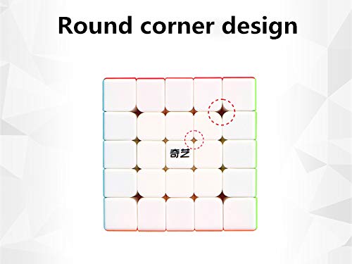 BestCube 5x5 Speed Cube – Stickerless Puzzle Toy Gift (Qizheng Version)