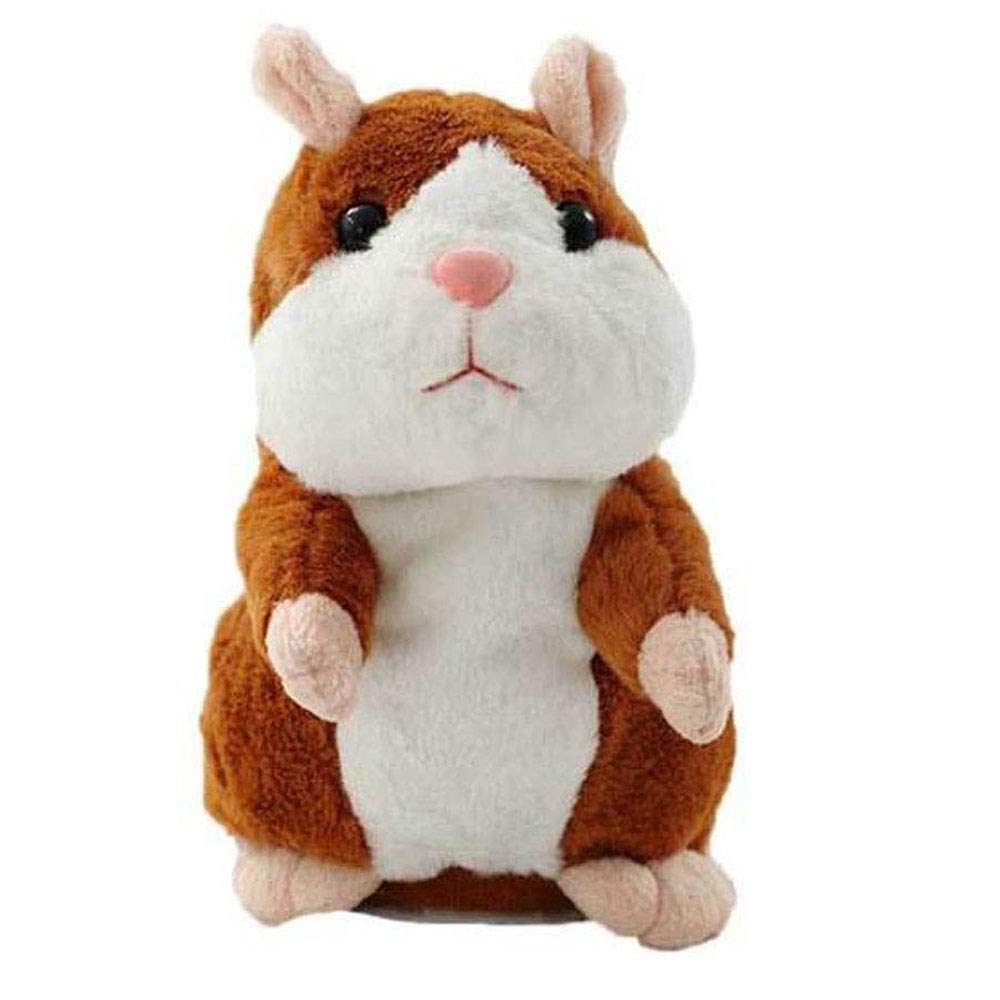 BestLand Plush Interactive Talking Hamster – Repeats What You Say, 5.7 x 3 in