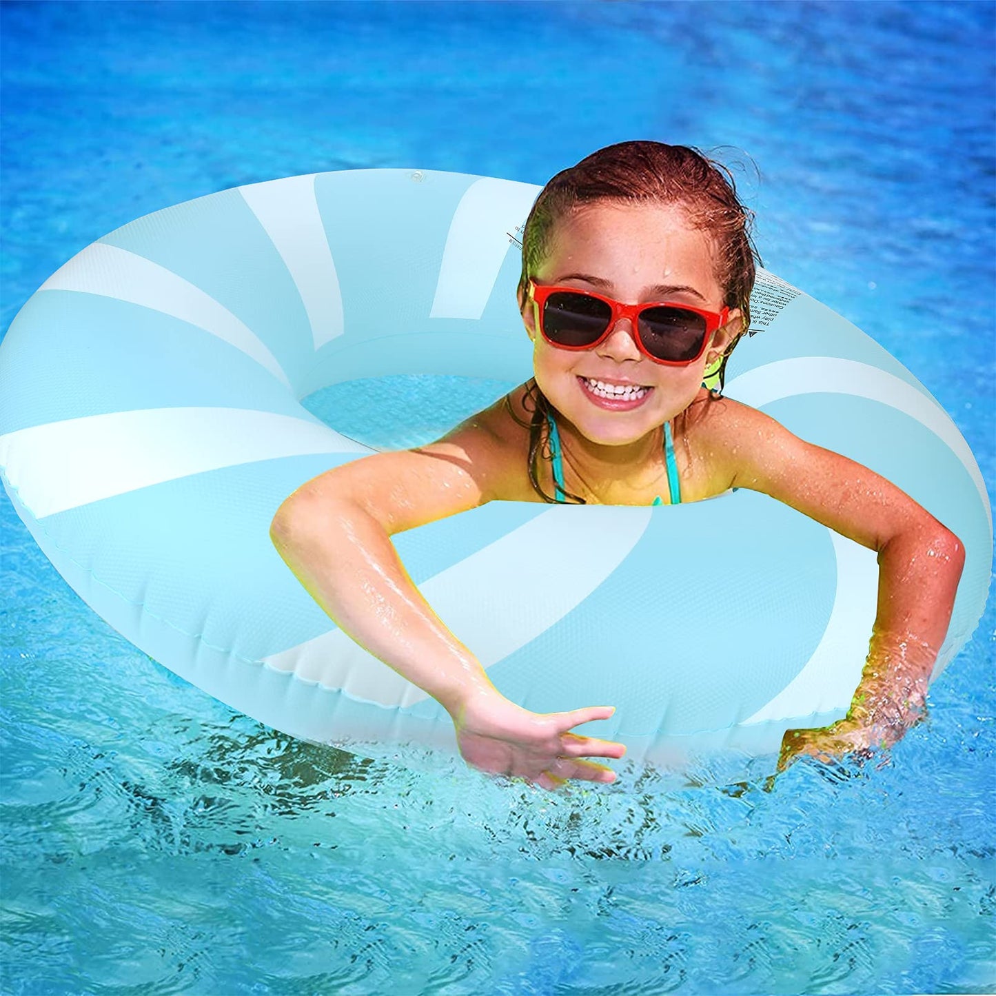 Bestrip Pool Float – Adult Size Inflatable Swimming Ring for Beach, Pool & Lake (Blue) | 1pc