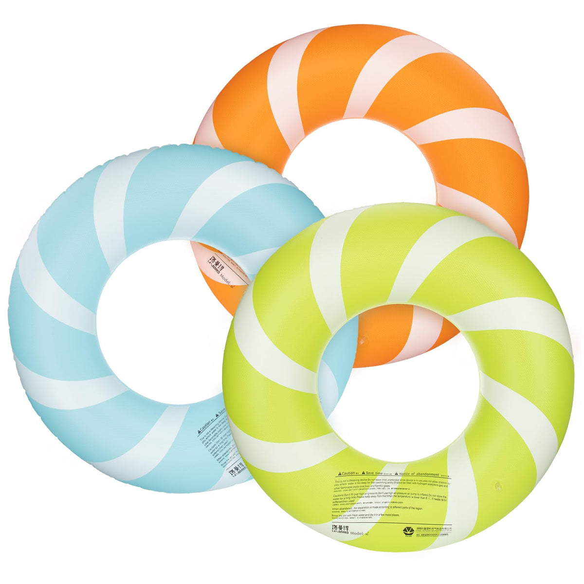 Bestrip Pool Floats – 3 Pack Adult Size Inflatable Rings for Pool, Beach & Lake