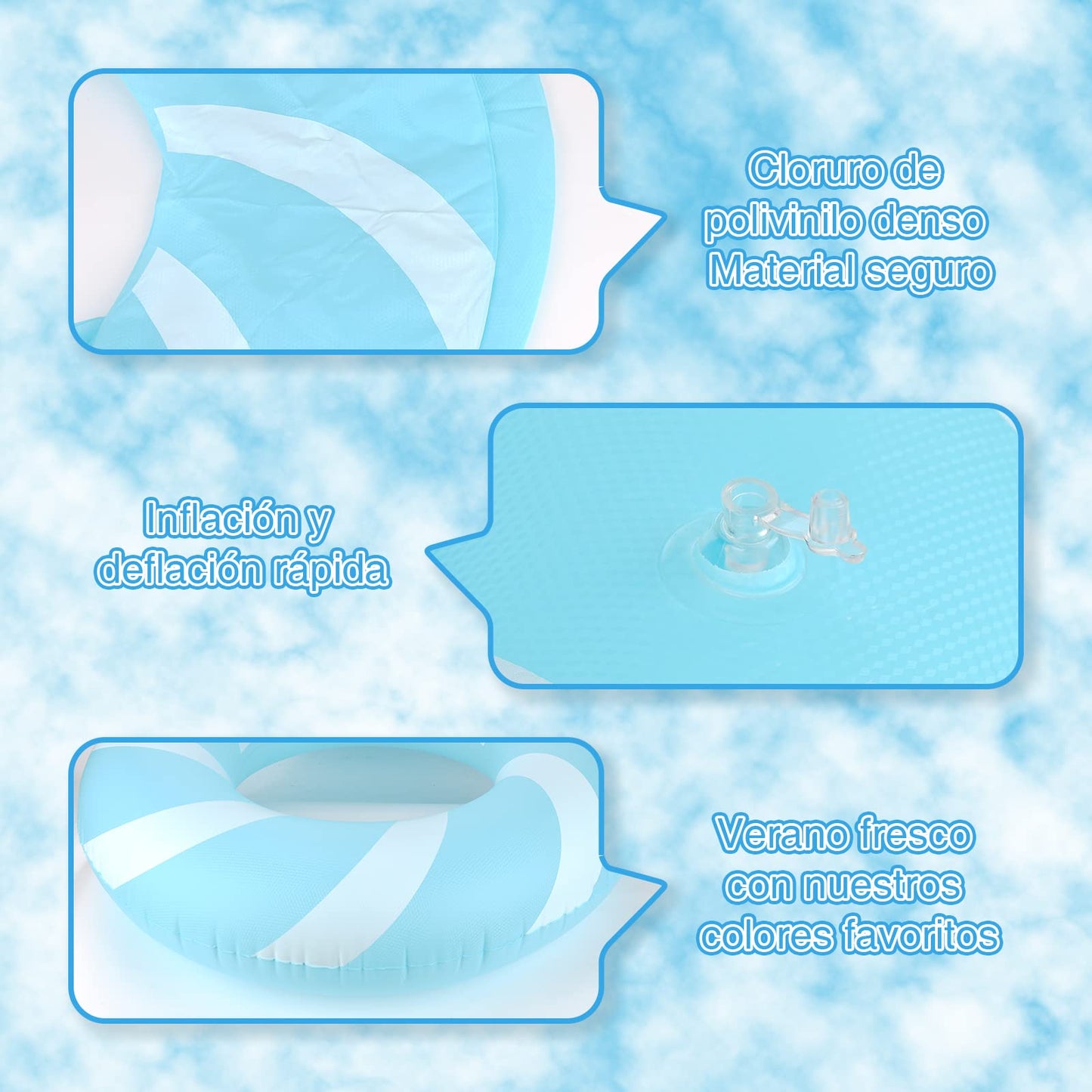 Bestrip Pool Floats – Adult Size 2-Pack for Pool, Beach, Lake