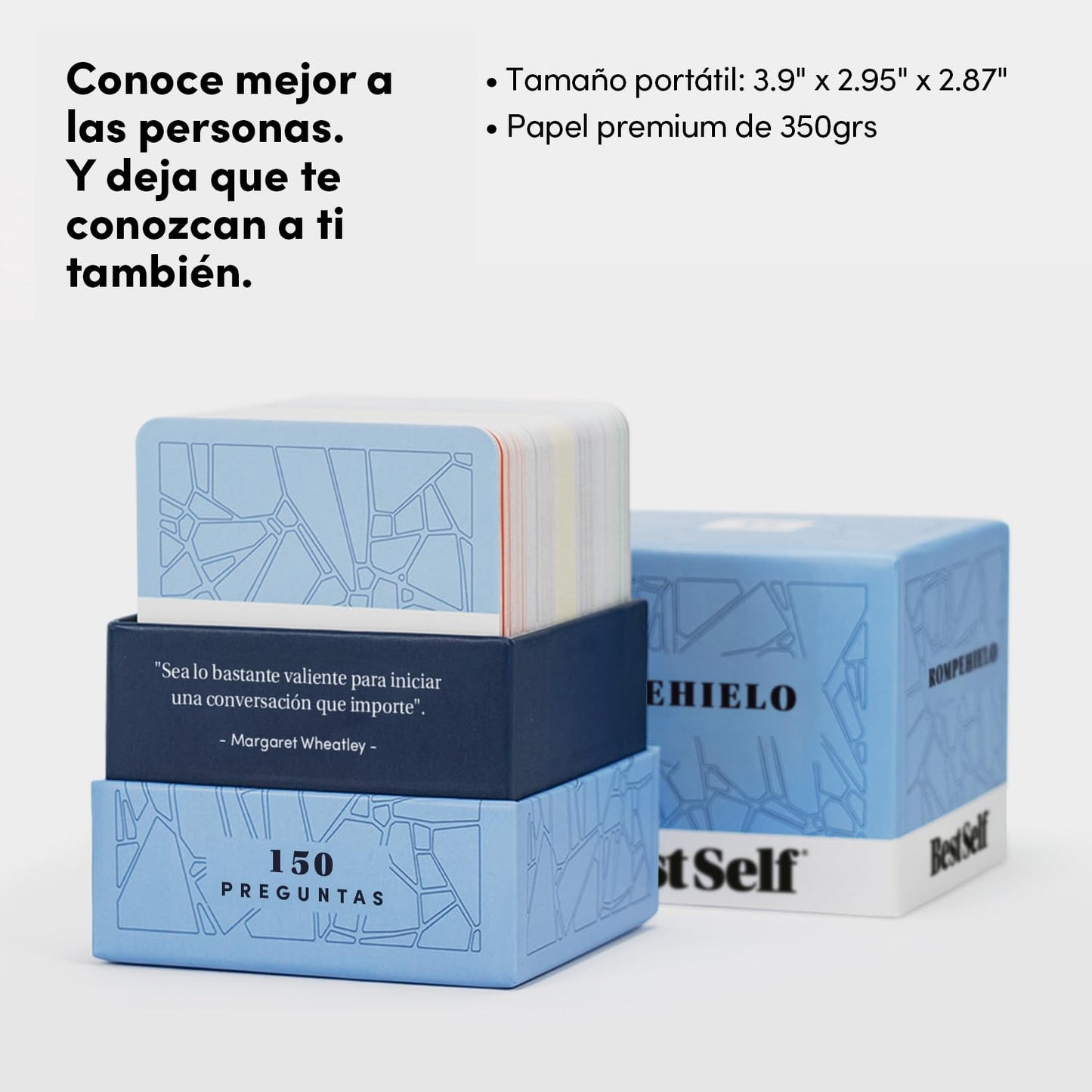 BestSelf Icebreaker Cards — 150 Prompt Conversation Cards for Real Conversations (Spanish Edition) | BestSelf Co.