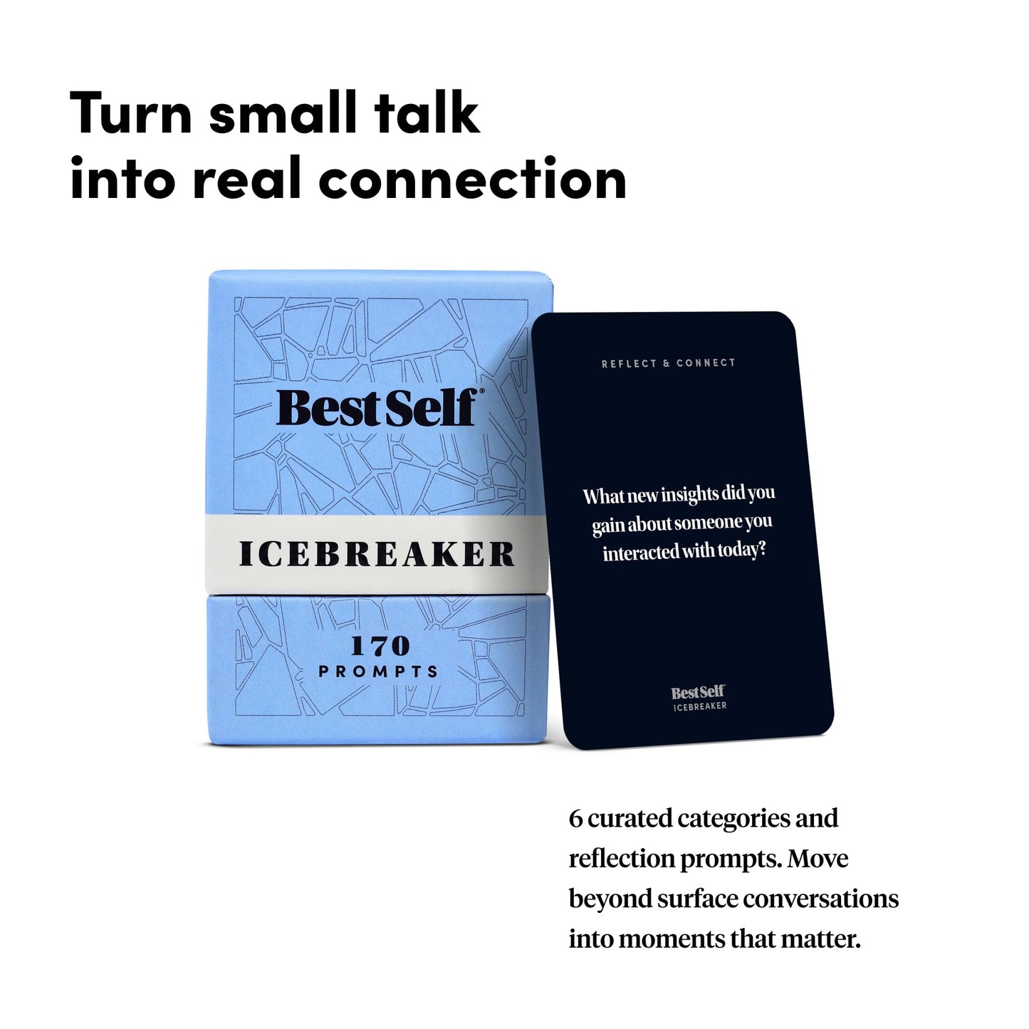 BestSelf Icebreaker Card Deck – 170 Prompts for Real Connections