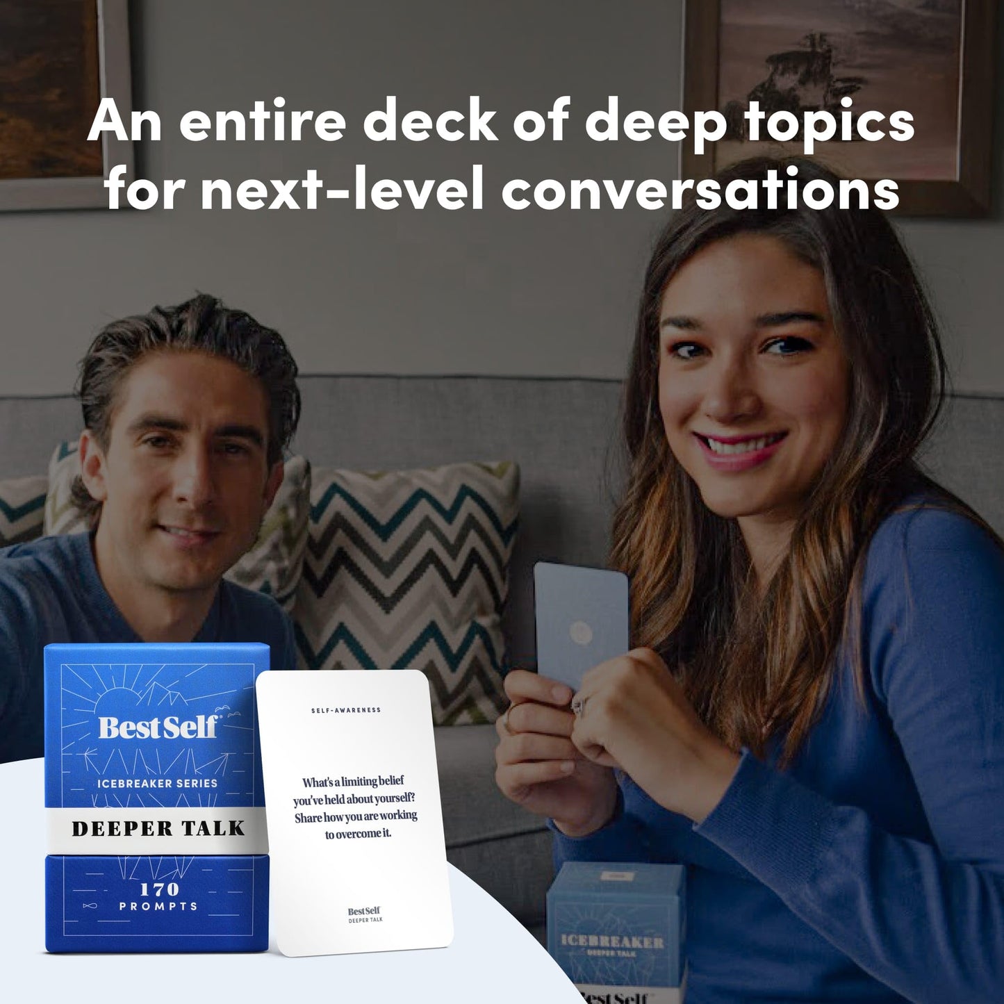 BestSelf Icebreaker Deeper Talk Deck — 170 Prompts for Deeper Connections