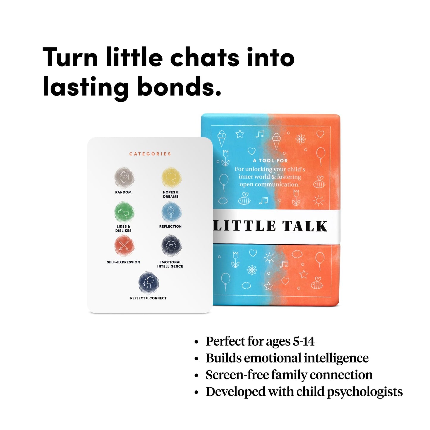 Little Talk Conversation Cards for Kids – 170 Prompts | BestSelf Co.