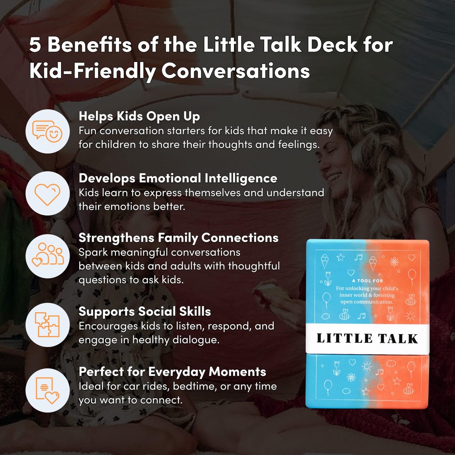 Little Talk Conversation Cards for Kids – 170 Prompts | BestSelf Co.