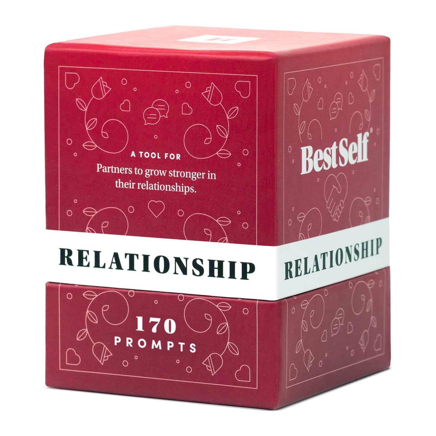 BestSelf Relationship Deck 170 Prompts - Couples Card Game for Adults | Romantic Gift