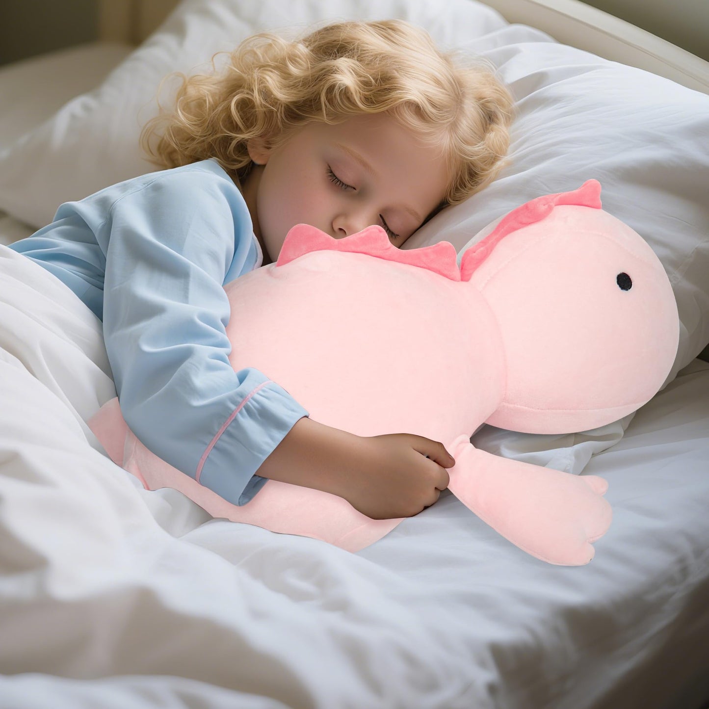BESTVIVE 3.5lb Weighted Pink Dinosaur Plush 24in – Cozy Comfort Toy