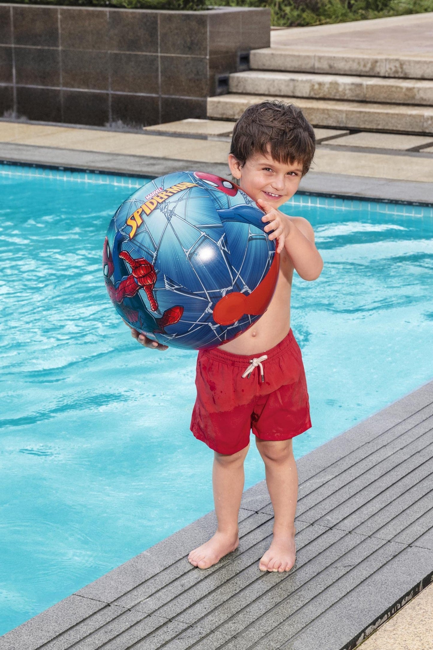 Bestway Spider-Man Beach Ball 51 cm – Multicolor Durable Vinyl for Kids 2+
