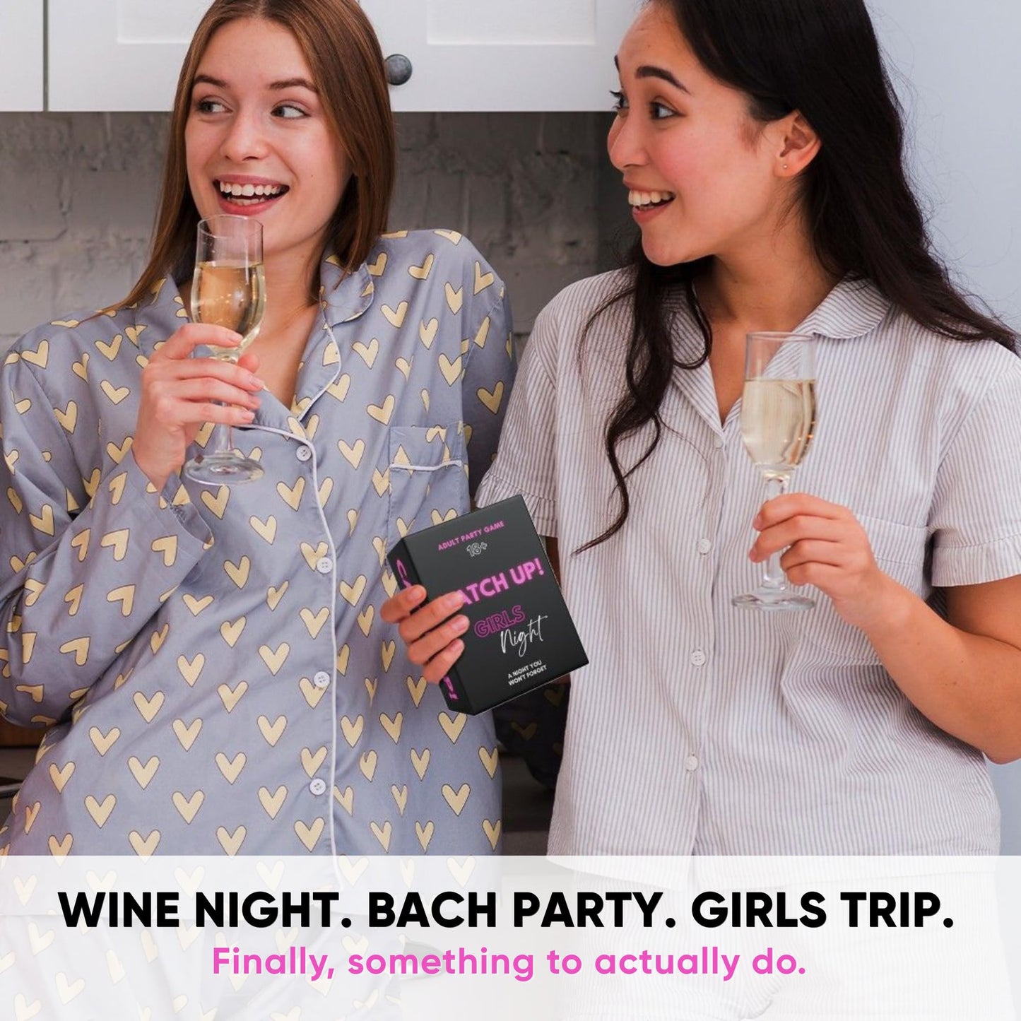 BETTER US Catch UP! Spicy Girls Night Card Game – 18+ Conversation Starters for Women | Valentine & Galentine Gift