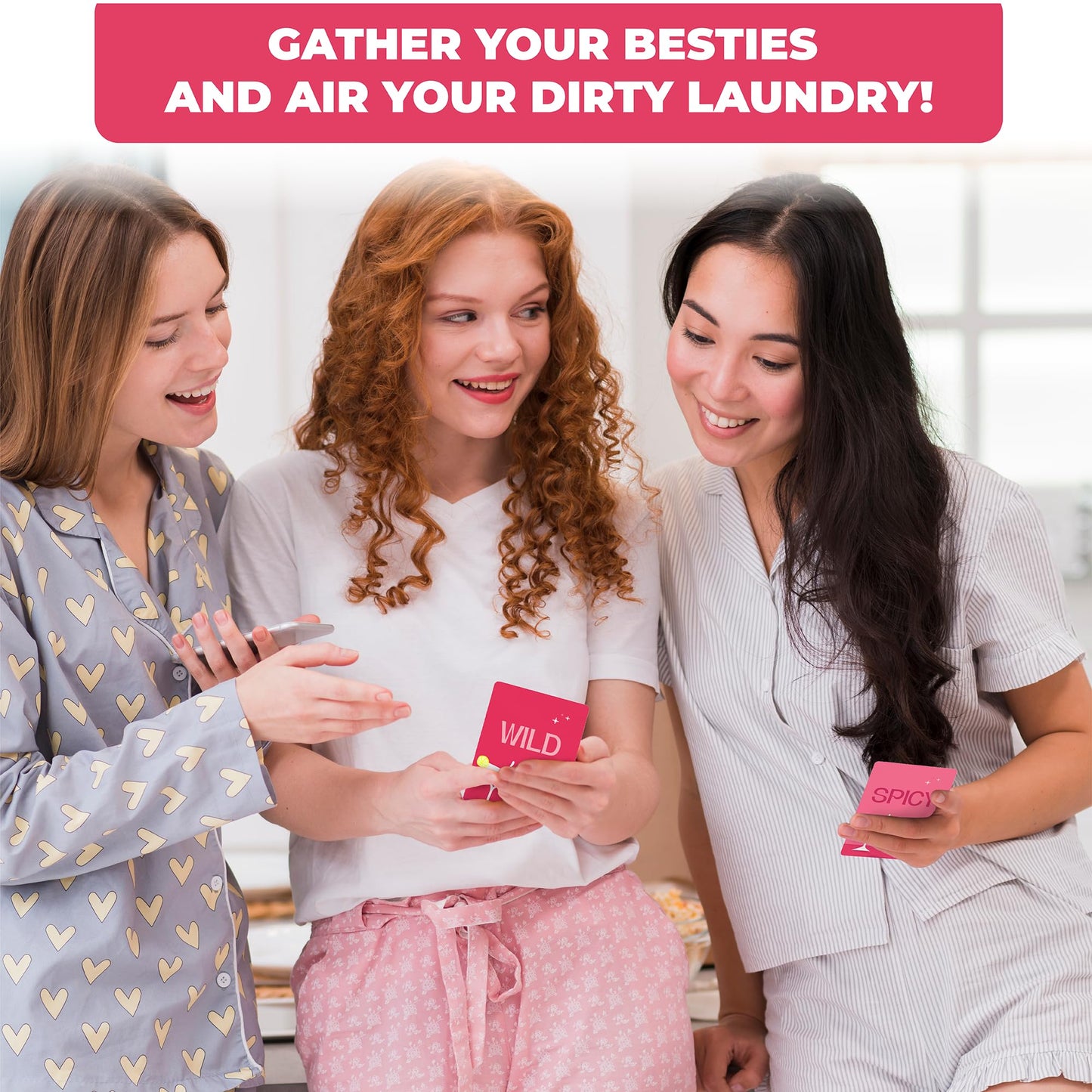 BETTER US Girls Night Party Game for Adults 18+ – 195 Spicy Questions for Bachelorette, Birthday & Ladies Night