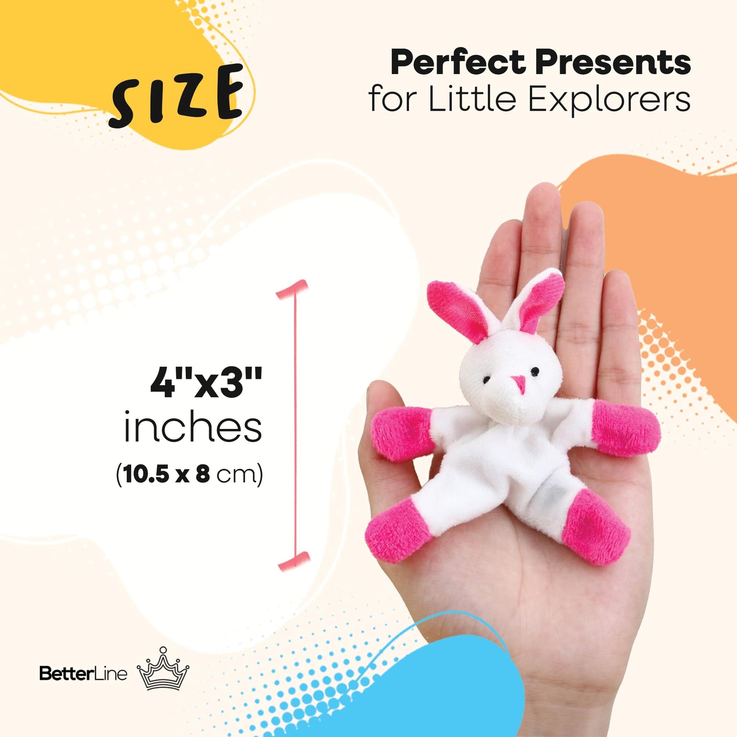 BETTERLINE Fun and Educational Animal Fridge Magnets for Kids | Soft Plush Learning Toys
