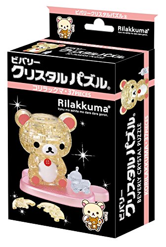 Beverly Crystal 3D Jigsaw Puzzle - Korilakkuma (37 Pieces) | Official Beverly Gift & Collectible