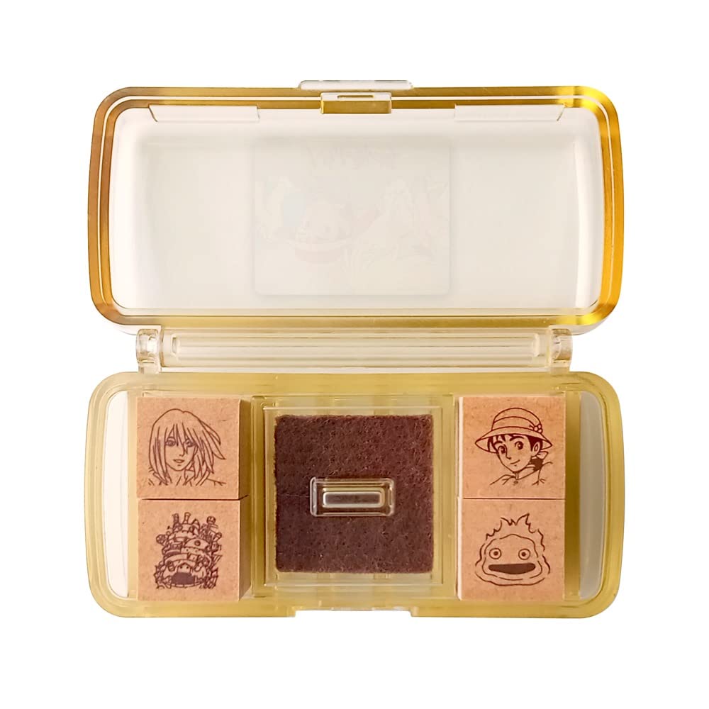 Beverly Ghibli Howl's Moving Castle Stamp Mini SGM-018 – Portable 12.5mm Rubber Stamp Set