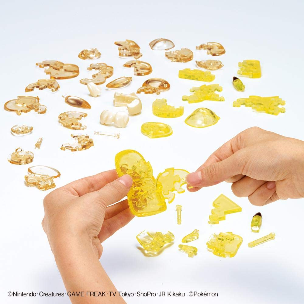 Beverly 48-Piece Pikachu & Eevee Crystal Puzzle | 3D Collectible