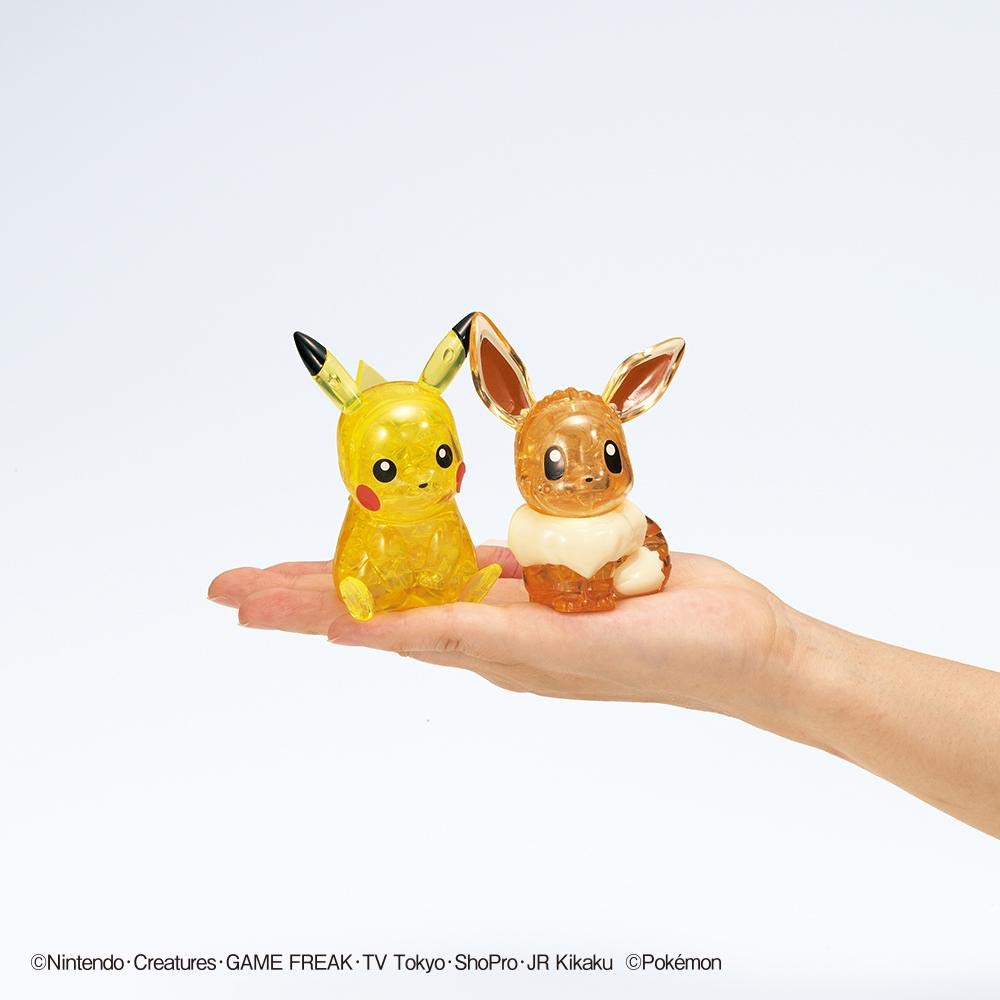 Beverly 48-Piece Pikachu & Eevee Crystal Puzzle | 3D Collectible