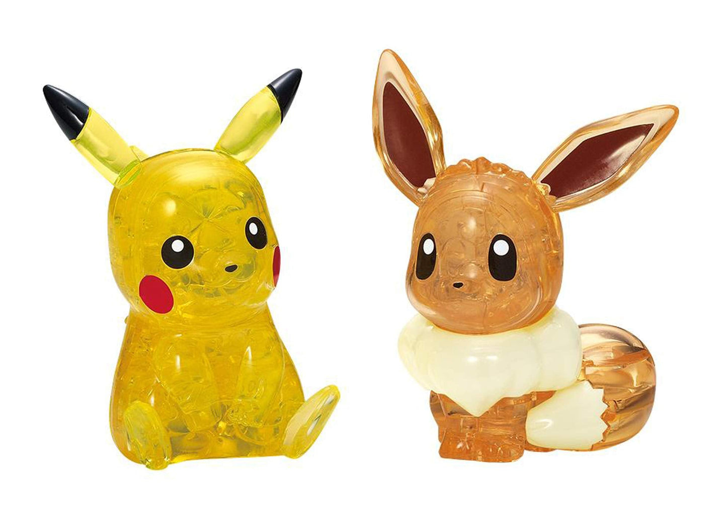 Beverly 48-Piece Pikachu & Eevee Crystal Puzzle | 3D Collectible