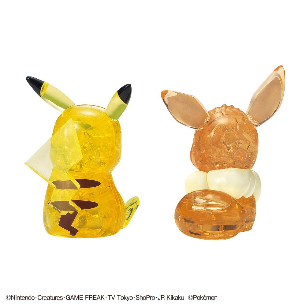 Beverly 48-Piece Pikachu & Eevee Crystal Puzzle | 3D Collectible