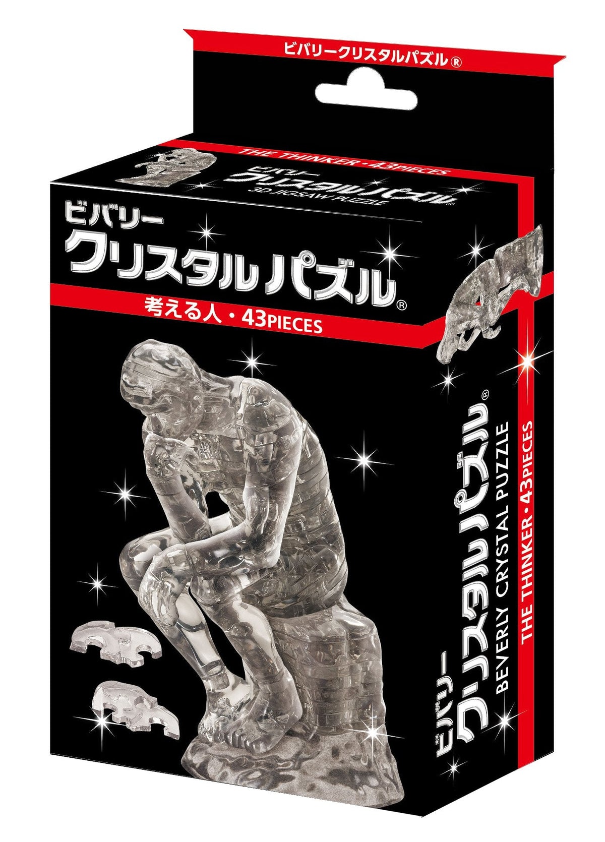 Beverly Crystal Clear 3D Puzzle – The Thinker (43-Piece)