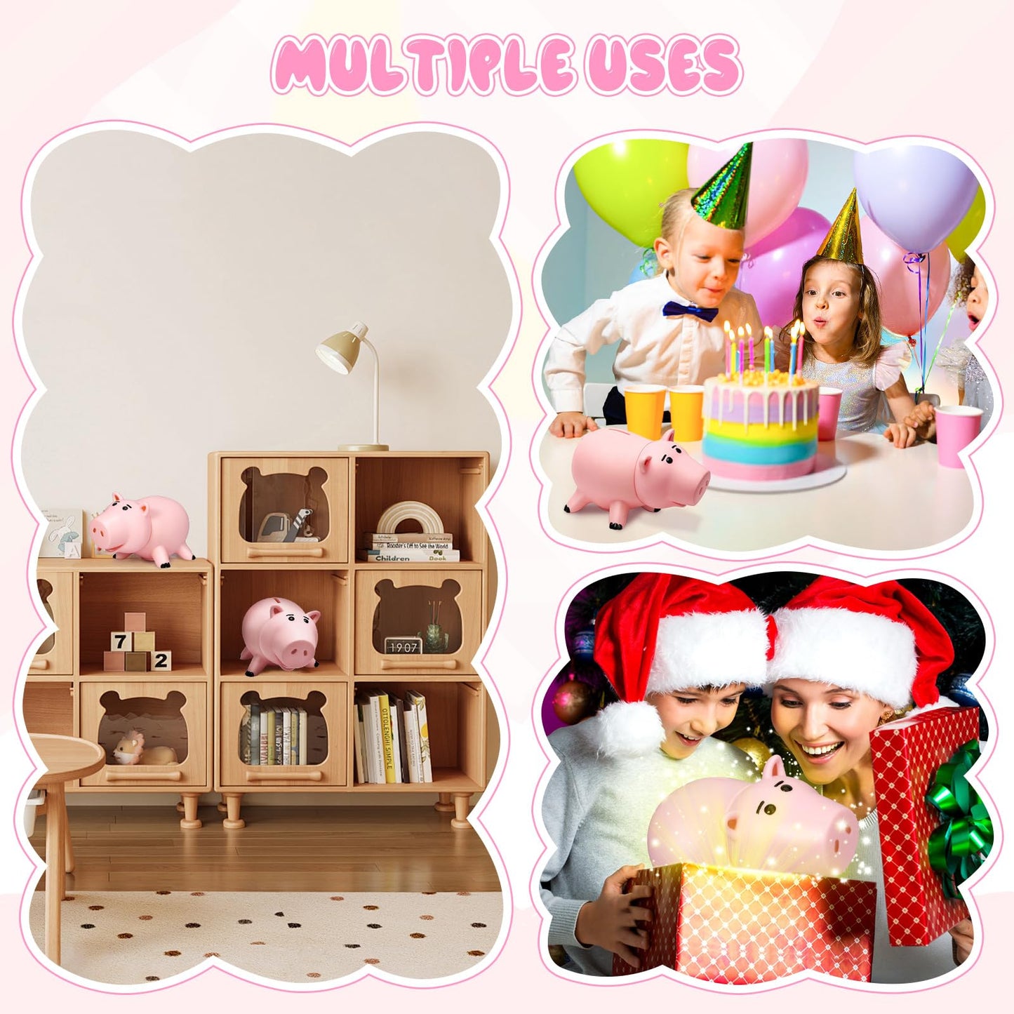 BewthU Hamm Piggy Bank Pink – Cute Hamm-Inspired Money Box for Kids