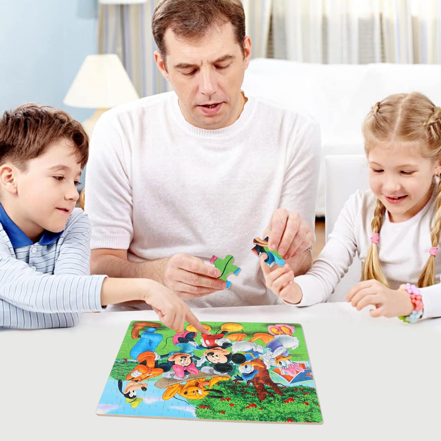 bexido 100-Piece Kids Jigsaw Puzzle in Metal Box | Educational Toy for Ages 4-8