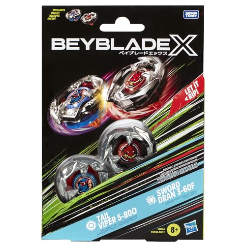 Hasbro Beyblade BBX Tail Viper & Sword Dran – High-Speed Battle Tops