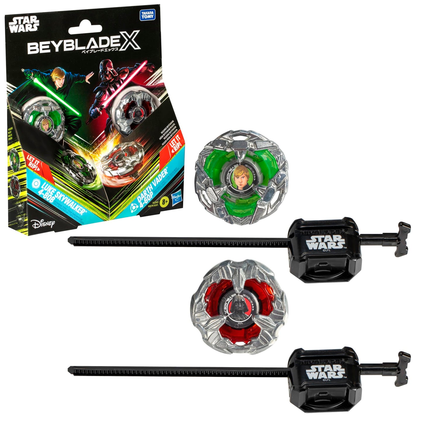 Beyblade BBX Luke Skywalker & Darth Vader Tops | Beyblade X Battle Set