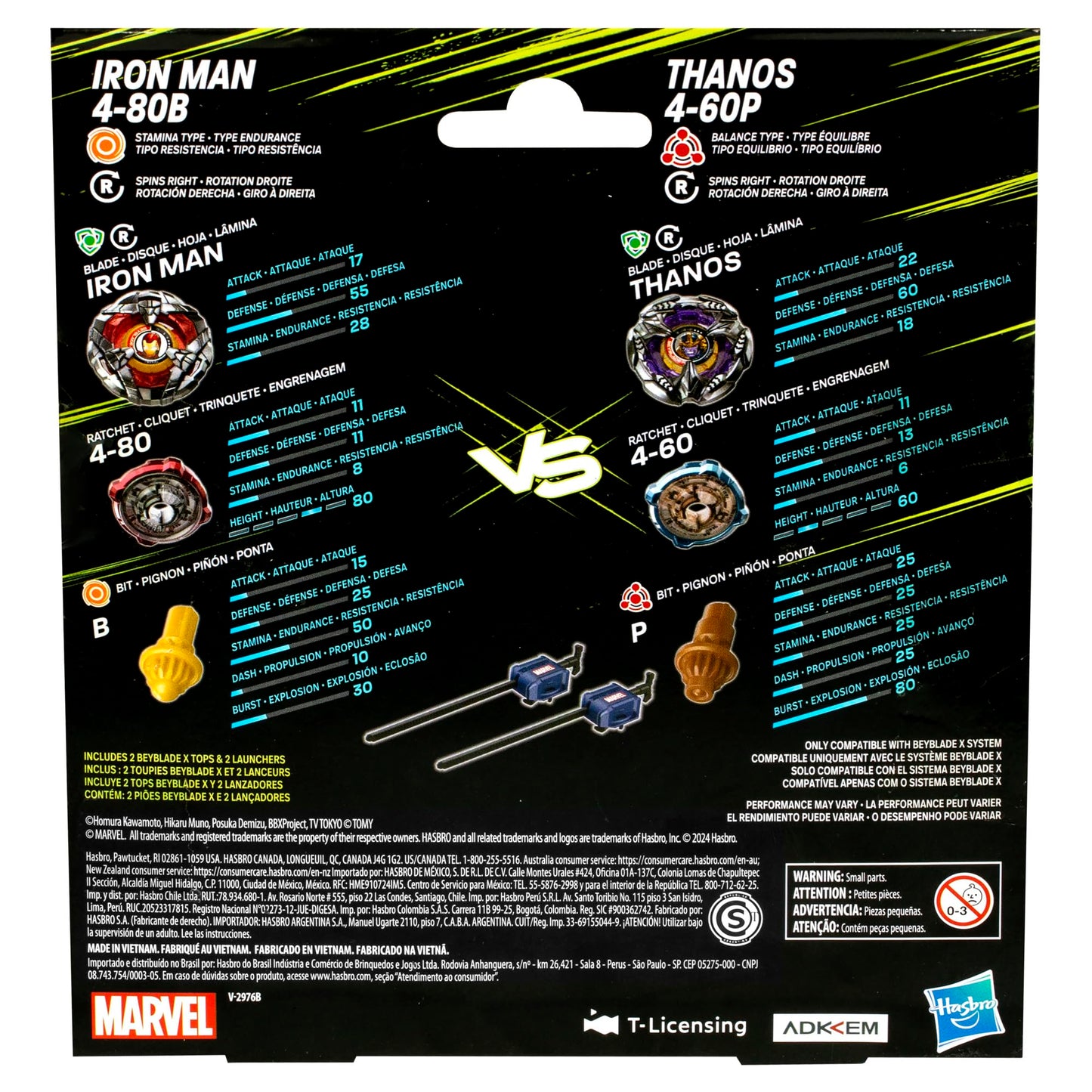 Beyblade BBX Thanos Iron Man – Collectible Battle Beyblade Set