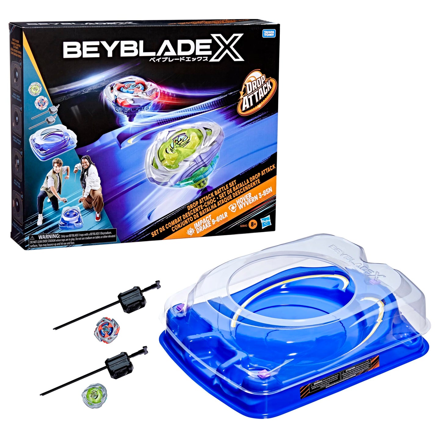 Beyblade BEY BBX Seward – Drop Attack Battle Set with X-Celerator Gear