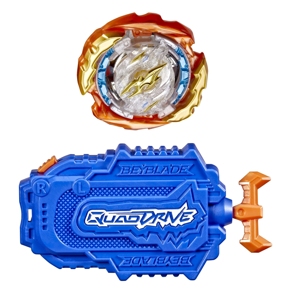 Beyblade Burst QuadDrive Cyclone Fury String Launcher Set – 4-in-1 Right-Spin Battling Top