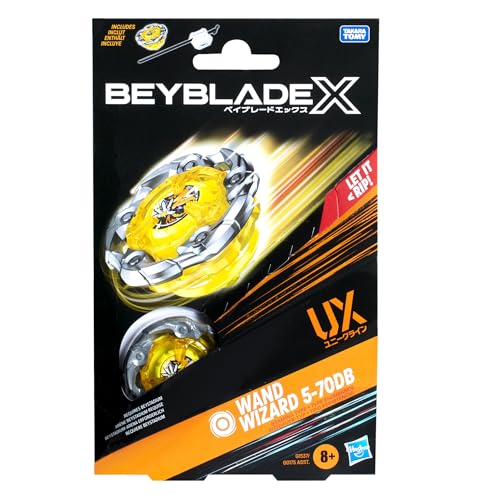 Beyblade X Wand Wizard 5-70DB UX Starter Pack – Spinning Top & Launcher